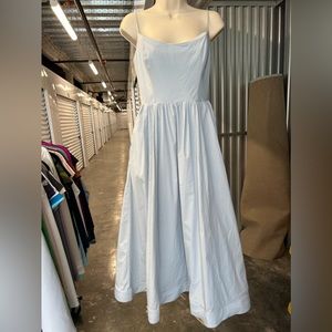 House of CB blue scoop neck midi dress size small